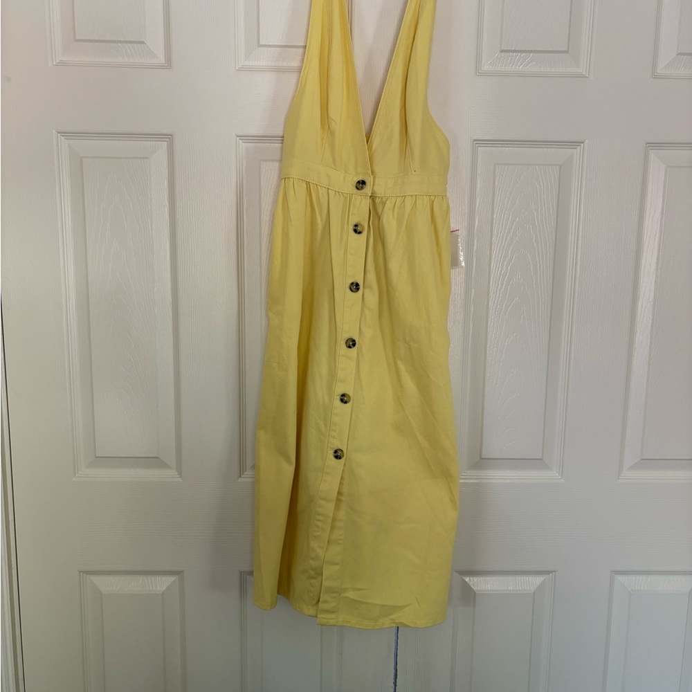 NWT Urban Outfitters Yellow Halter Dress